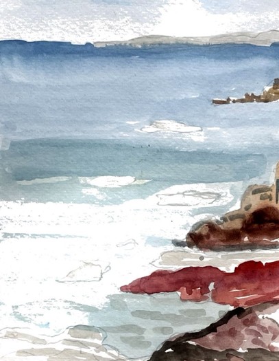 stage d'aquarelle : lumières du rivage méditerranéen