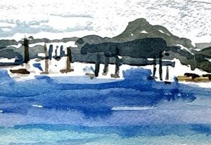 stage d'aquarelle : lumières du rivage méditerranéen